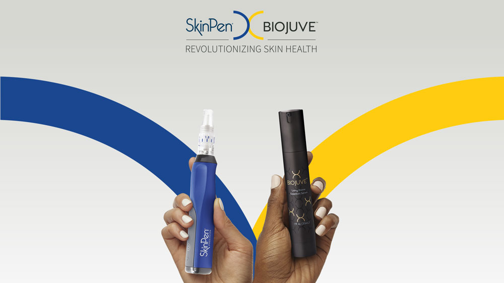 BioJuve x SkinPen Produkte und Logos